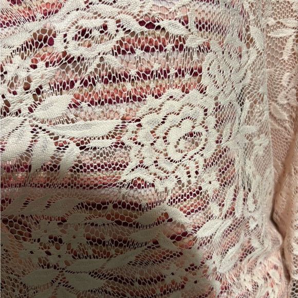 Dorothy Perkins Cream Lace Open-Front Cardigan - Picture 2 of 5